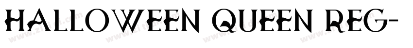 HALLOWEEN QUEEN Reg字体转换